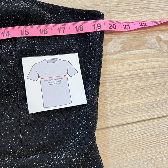 ✨🖤Riki's Black Sparkly One-Shoulder Cocktail Dress - Ruffle Detail size 14 🖤✨ - Picture 10 of 11